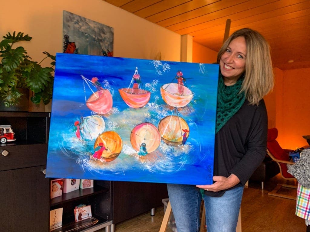 Susanne van Uden bei der Arbeit